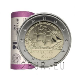 ESTONIA 2 EURO 2020 - 200 YEARS SINCE THE DISCOVERY OF ANTARCTICA -ROLL